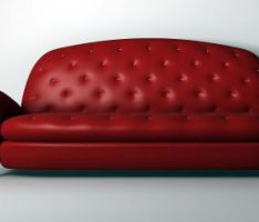 Red Leather couch