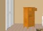 Warm honey wall paint on bedroom walls