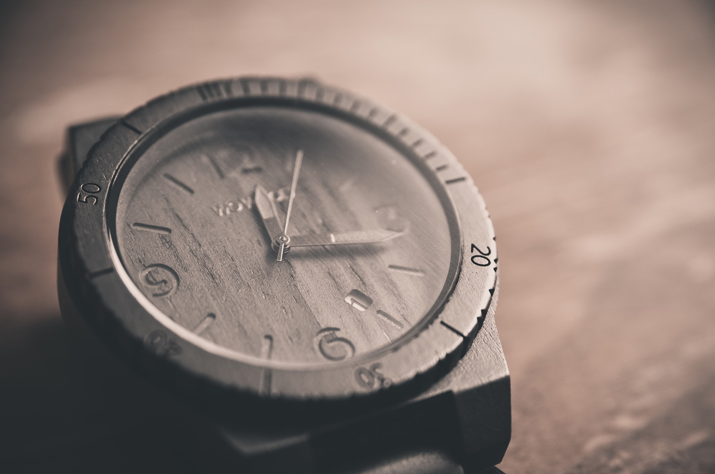 Watch on the table